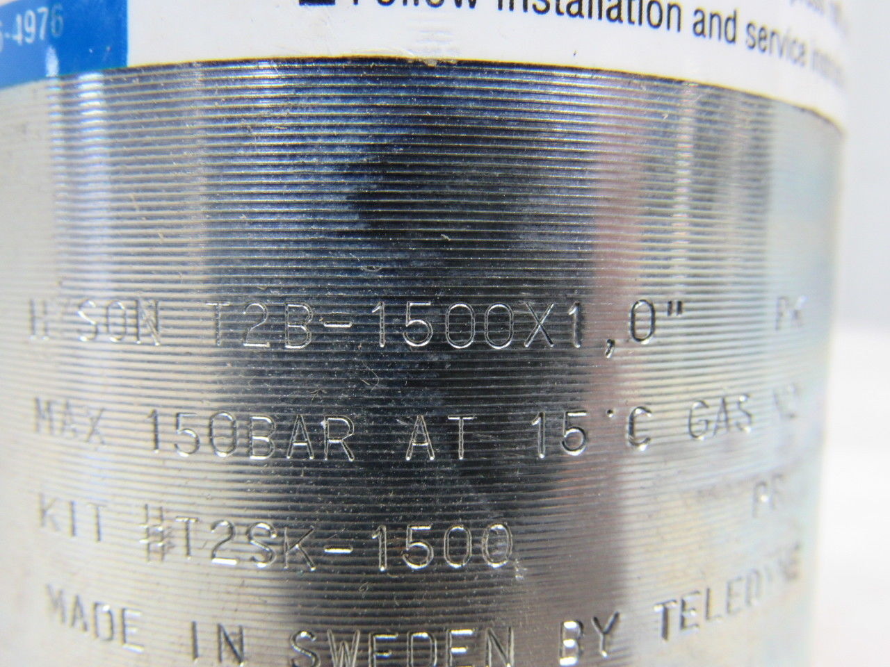 Hyson T2B-1500X1 Compact Height Nitrogen Gas Spring 1" Stroke Length