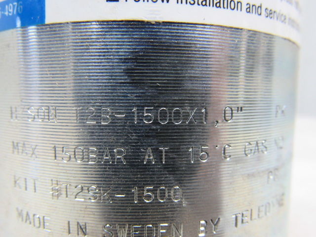Hyson T2B-1500X1 Compact Height Nitrogen Gas Spring 1" Stroke Length