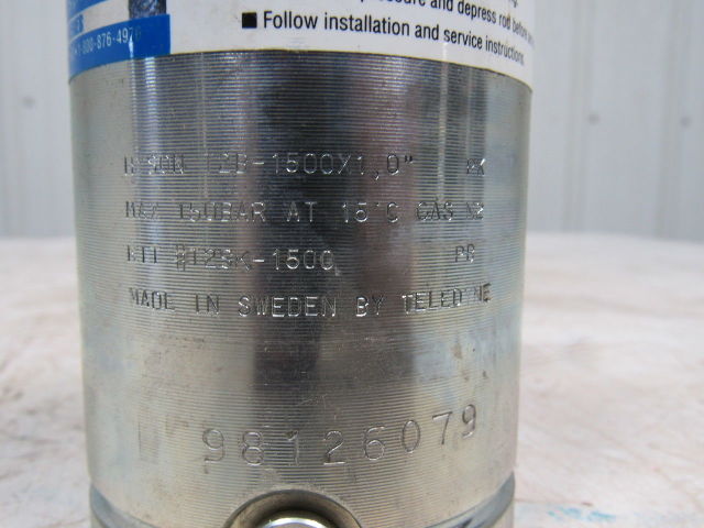 Hyson T2B-1500X1 Compact Height Nitrogen Gas Spring 1" Stroke Length