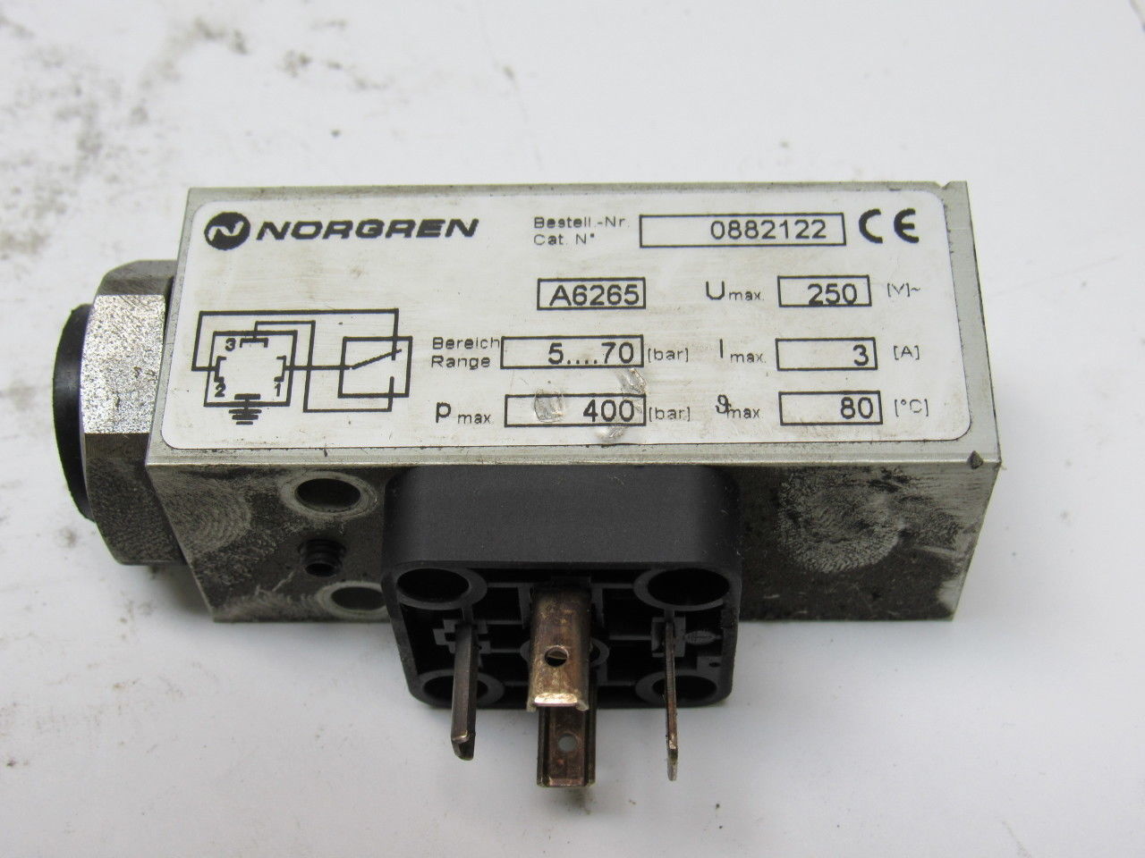 Norgren TCO 064153 Pneumatic Pressure Switch Pvu 35 Bar