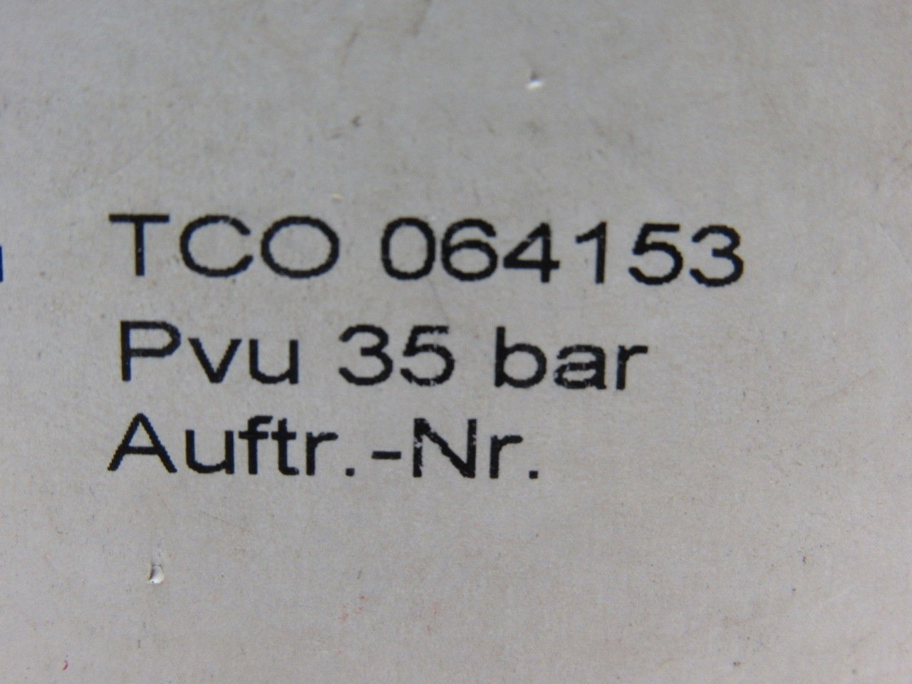 Norgren TCO 064153 Pneumatic Pressure Switch Pvu 35 Bar