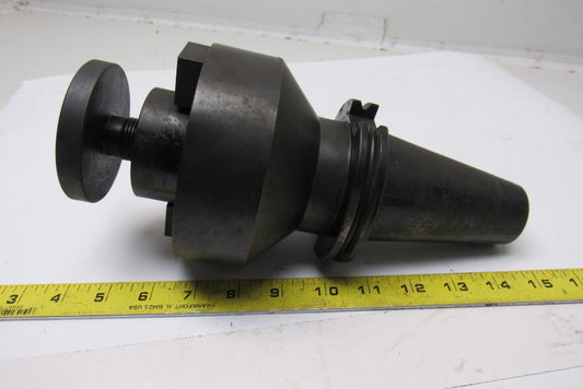 Command C6S5-2500 V-Flange V50 Shell Mill Tool Holder 4" Projection