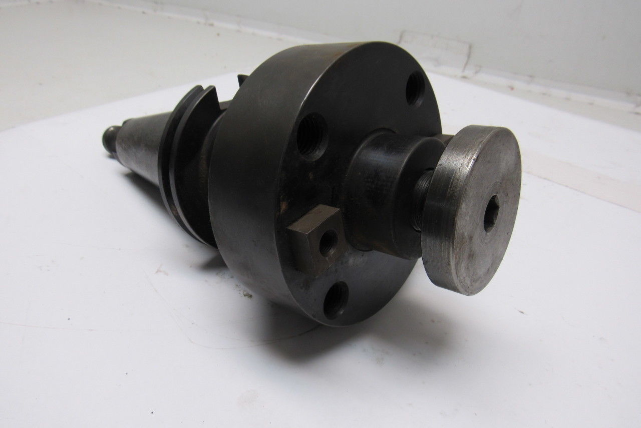 Command C6S5-2000 V-Flange CAT 50 Shell Mill Tool Holder 4" Projection