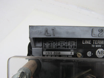 Allen Bradley 1494V-DS60 Ser A Disconnect Switch 60A 600V Non-Fused Right Hand