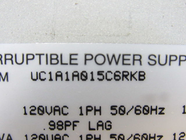 Toshiba UC1A1A015C6RKB 1400RE SERIES Uninterruptible Power Supply Back Up