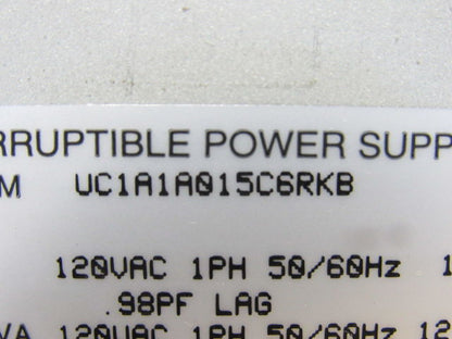 Toshiba UC1A1A015C6RKB 1400RE SERIES Uninterruptible Power Supply Back Up