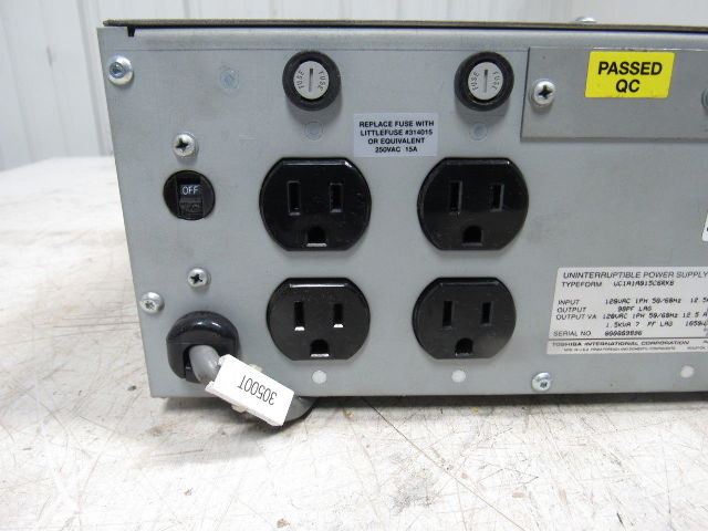 Toshiba UC1A1A015C6RKB 1400RE SERIES Uninterruptible Power Supply Back Up
