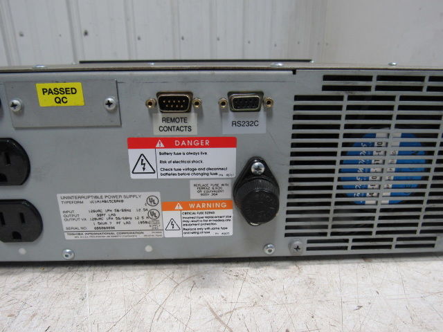 Toshiba UC1A1A015C6RKB 1400RE SERIES Uninterruptible Power Supply Back Up