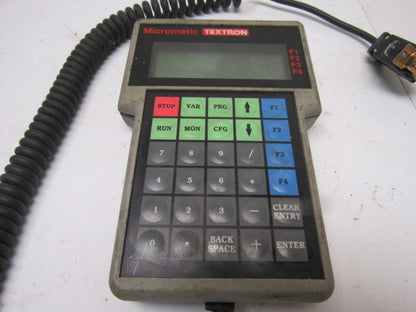 Micromatic Textron 302419 Keypad Drive Controller Remote Programmer
