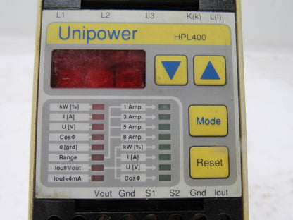 Unipower HPL400 3x460V Motor Load Monitor