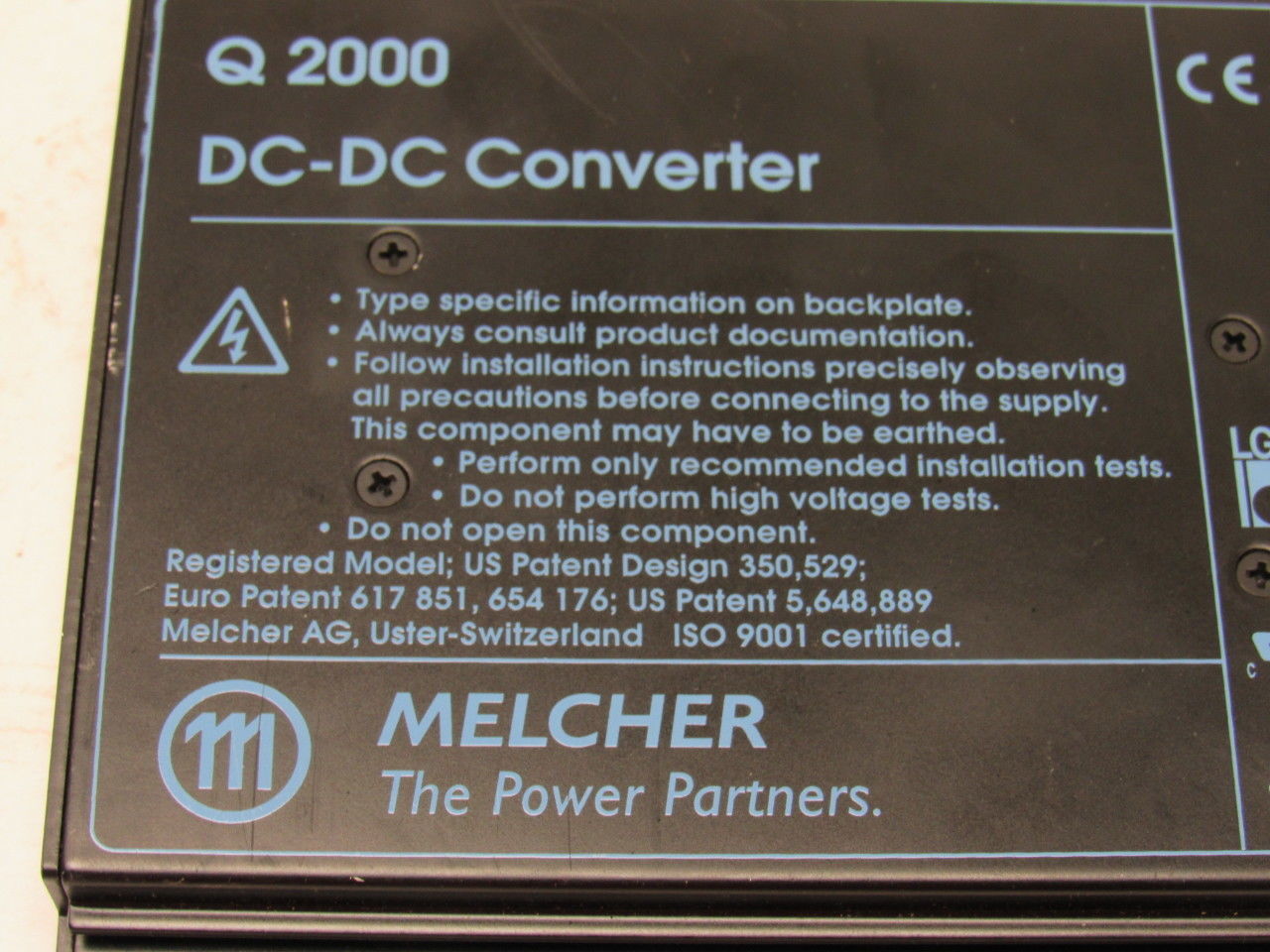 Melcher 02320.02 Q Series 2000 DC/DC Converter Dual 24V 2.2A