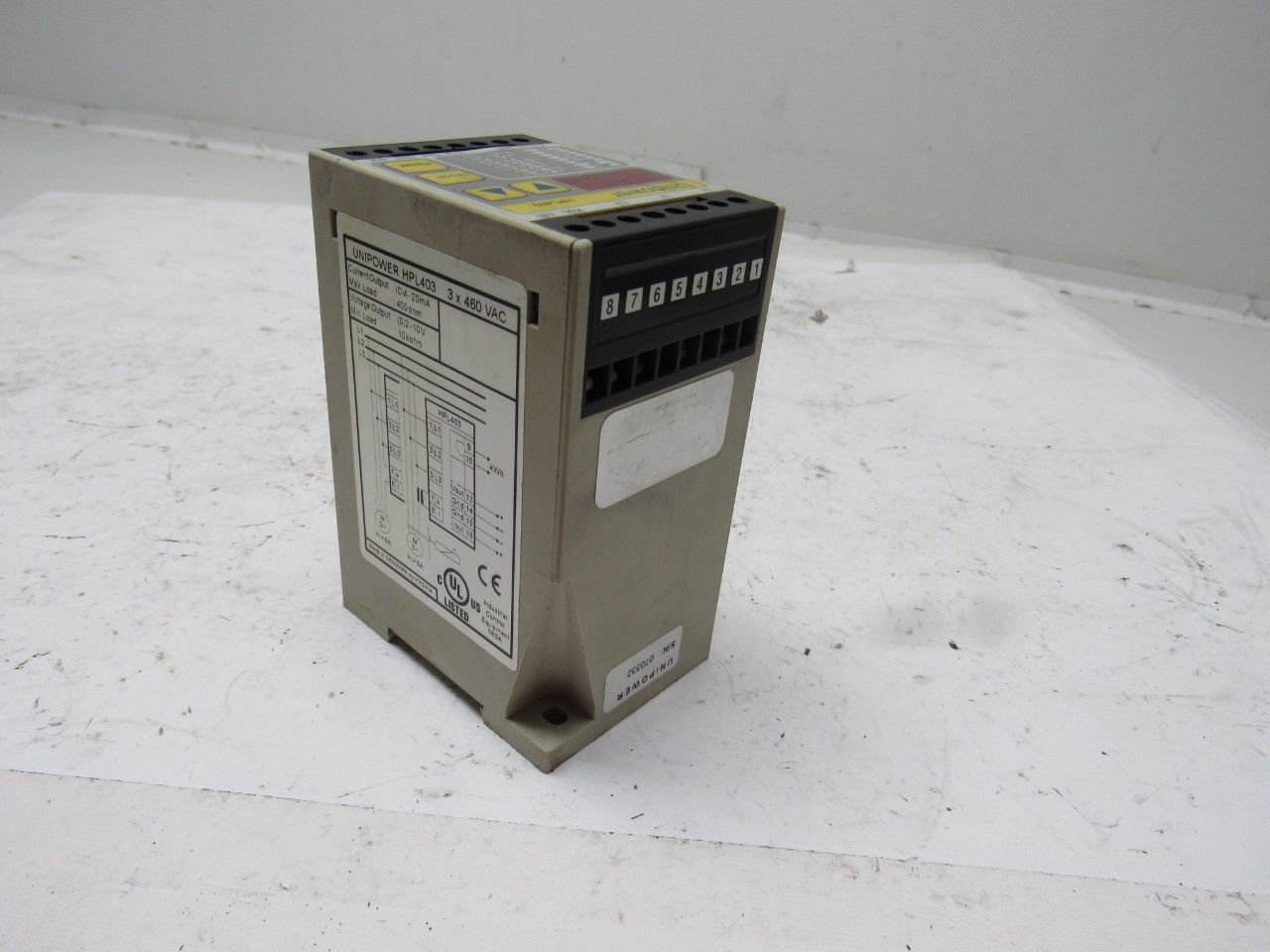 Unipower HLP-403 3x460V Motor Load Monitor