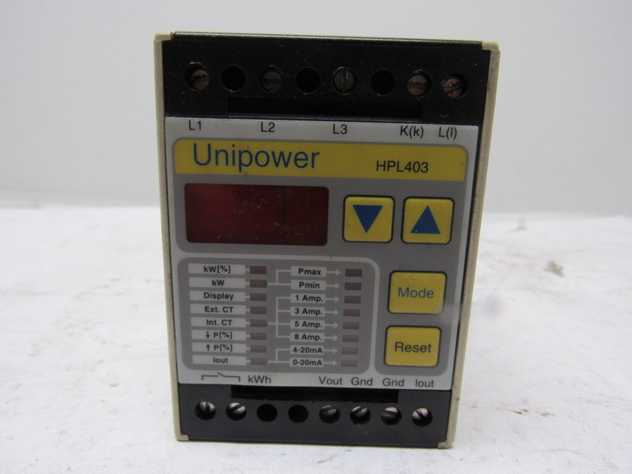 Unipower HLP-403 3x460V Motor Load Monitor