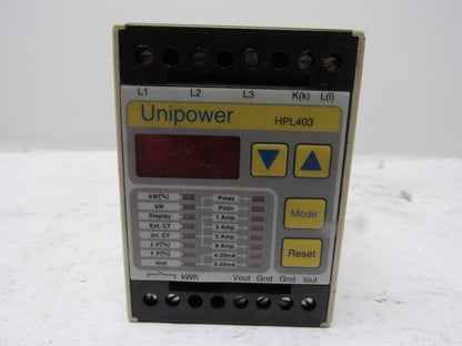Unipower HLP-403 3x460V Motor Load Monitor