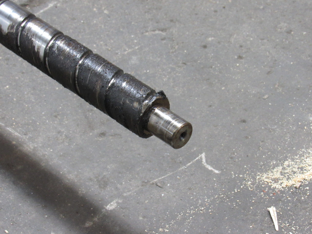 Finn-Power A5-25 SB 117-3/8" Main Ball Screw W/Damaged Nut For Parts