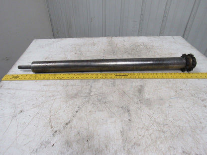 Chain Driven Double Sprocket Pallet Conveyor Roller 2-1/2"x36"BF 11/16" Hex 15T