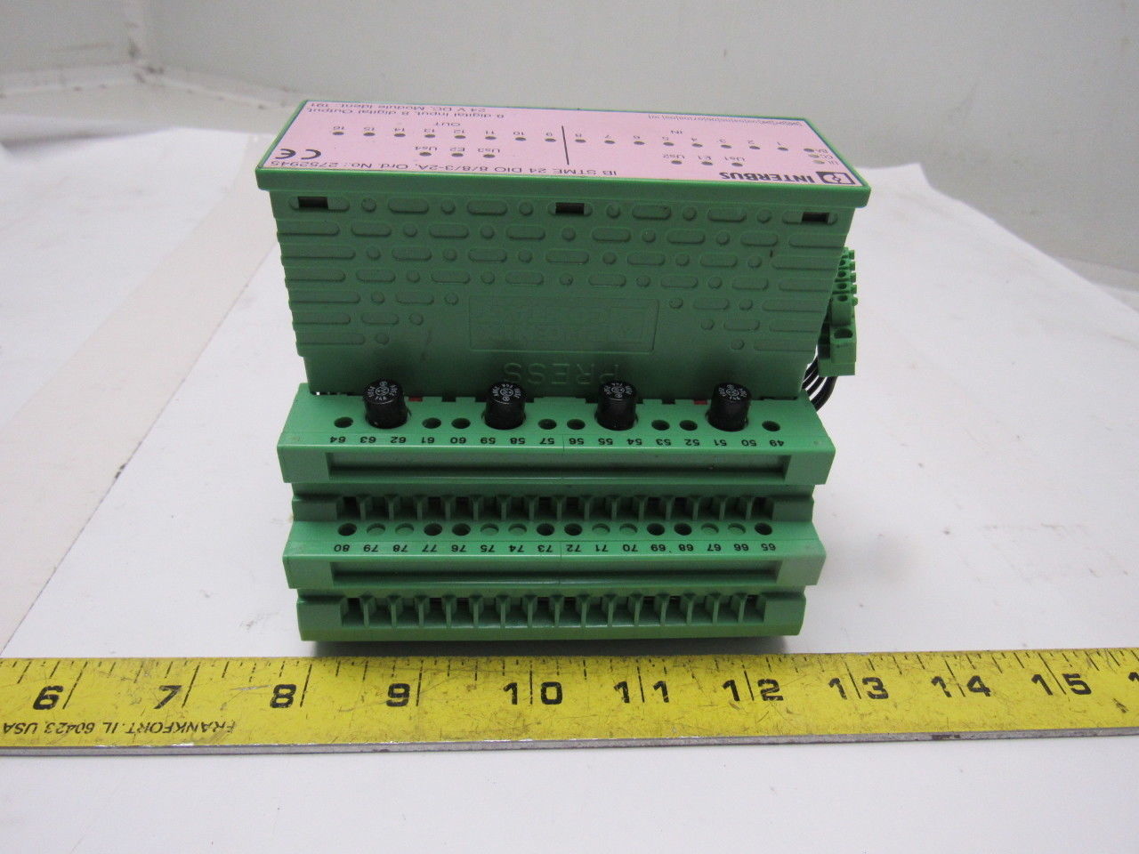 Phoenix Contact IB STME 24 DIO 8/8/3-2A InterBus 8 Digital  Output Relay Module
