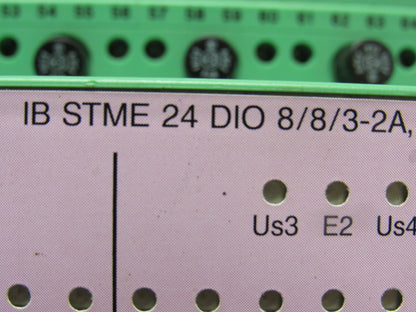 Phoenix Contact IB STME 24 DIO 8/8/3-2A InterBus 8 Digital  Output Relay Module