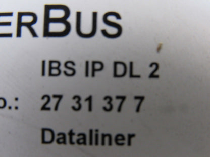 Phoenix Contact IBS IP DL 2 IBS IP DL 2 Interbus Dataliner Text Panel F/W V 1.16