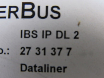 Phoenix Contact IBS IP DL 2 IBS IP DL 2 Interbus Dataliner Text Panel F/W V 1.16