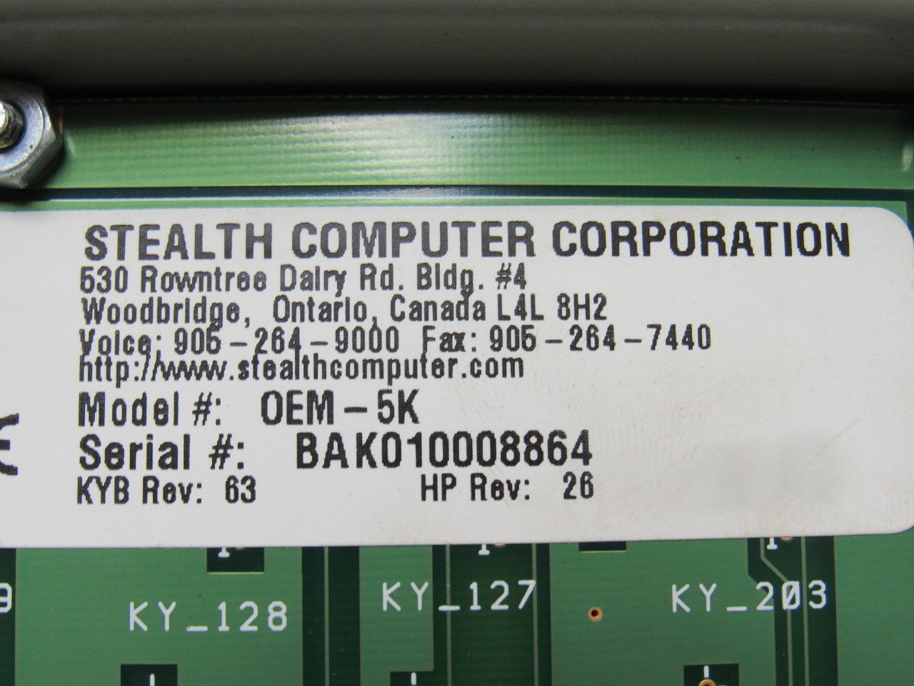Stealth OEM-5K Keyboard Spill Proof W/Mouse & Keypad