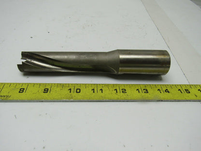 Guehring 1" Double Spiral Flute Indexable Coolant Fed End Mill Smooth Shank 1.25
