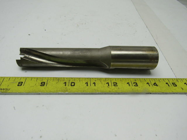 Guehring 1" Double Spiral Flute Indexable Coolant Fed End Mill Smooth Shank 1.25