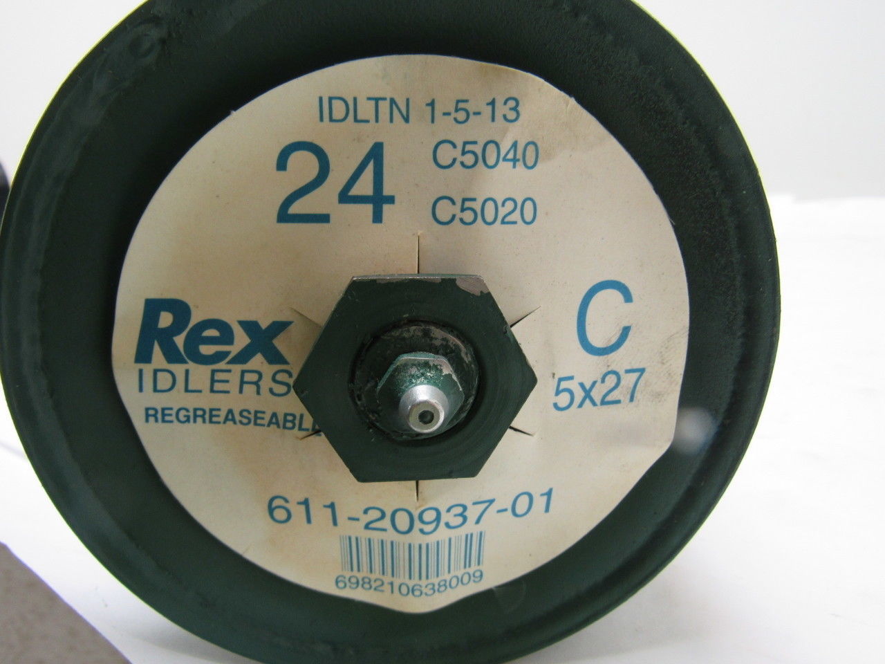 Rexnord CEMA C Series Return & Flat Steel Roll Idler 5x27 Roll Factory Sealed