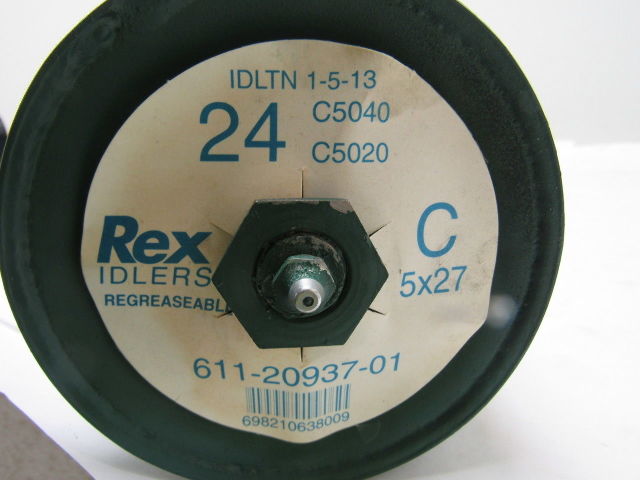 Rexnord CEMA C Series Return & Flat Steel Roll Idler 5x27 Roll Factory Sealed