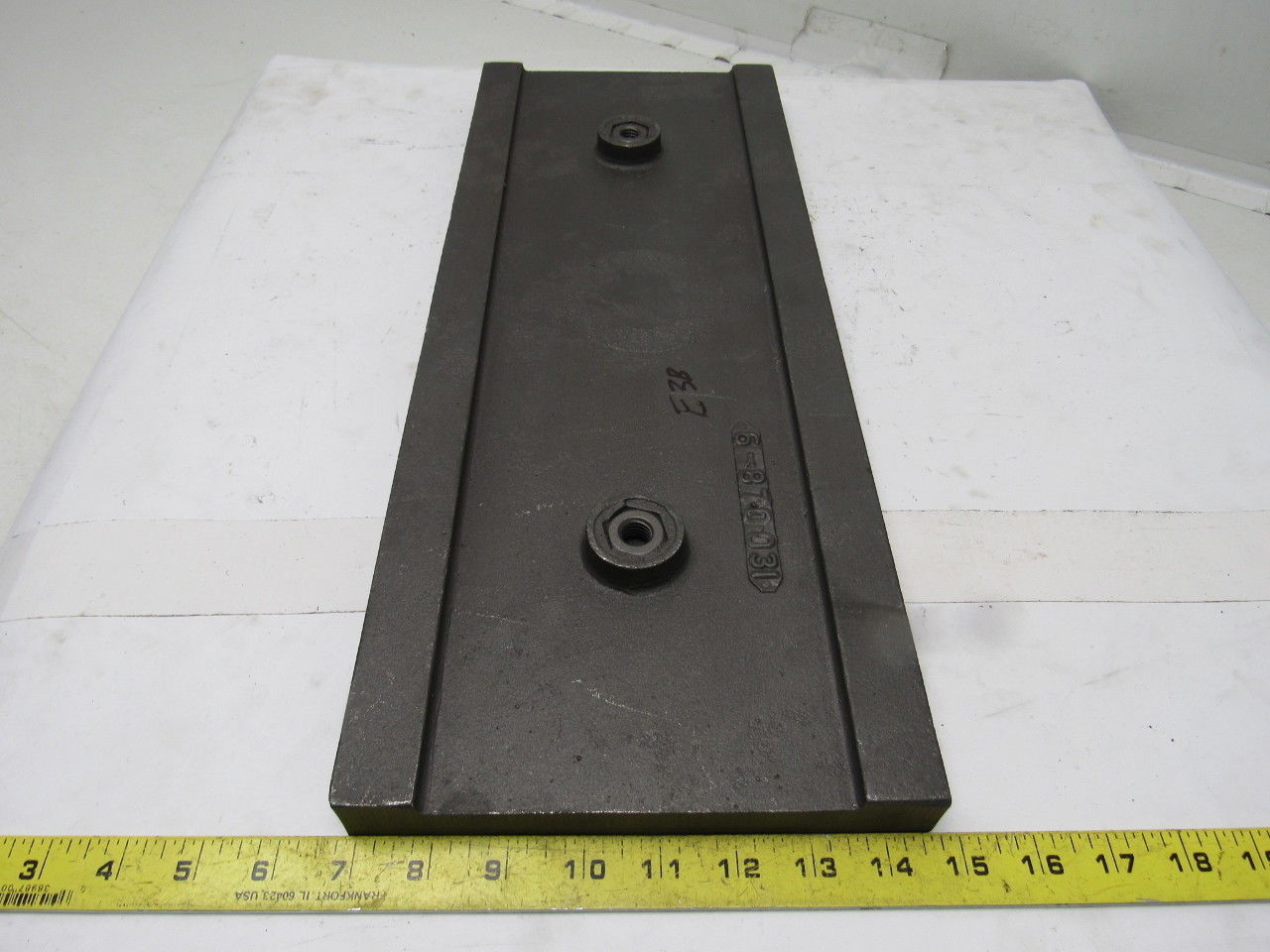 Wheelabrator Pangborn 6-870031 OEM Wear Plate Liner Shot Blaster 20-1/4"x7-7/8"
