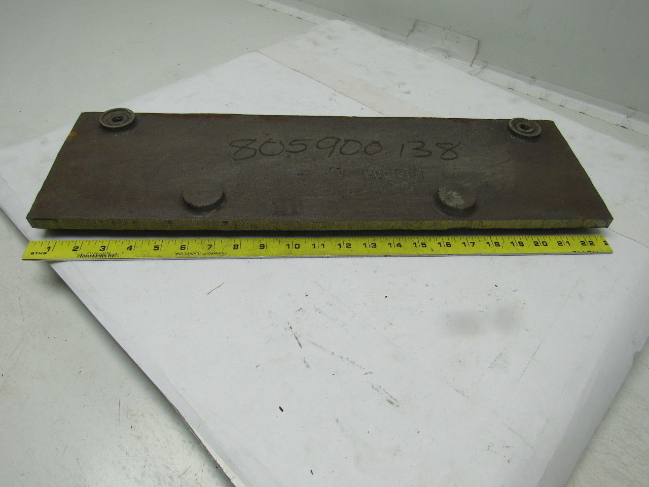 Wheelabrator Pangborn 6-890013B OEM Wear Plate Liner Shot Blaster 22-3/4"x6-7/8"