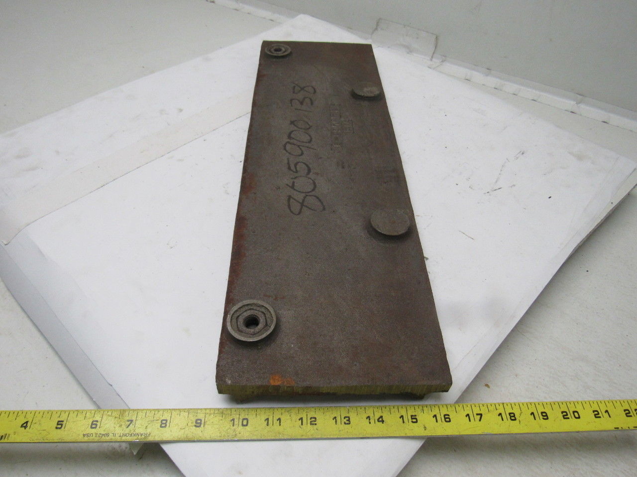 Wheelabrator Pangborn 6-890013B OEM Wear Plate Liner Shot Blaster 22-3/4"x6-7/8"