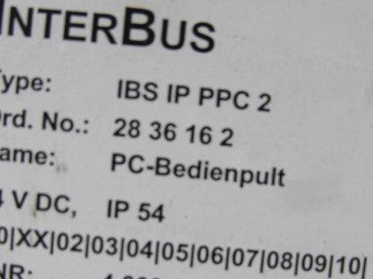 Phoenix Contact IBS IP PPC 2 Operator Interface Terminal Panel Controller