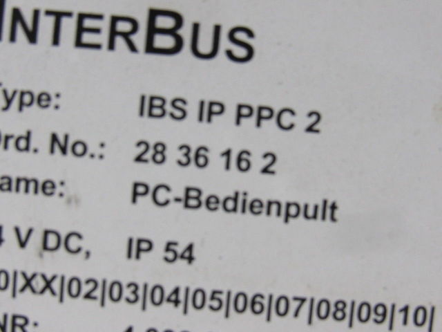 Phoenix Contact IBS IP PPC 2 Operator Interface Terminal Panel Controller