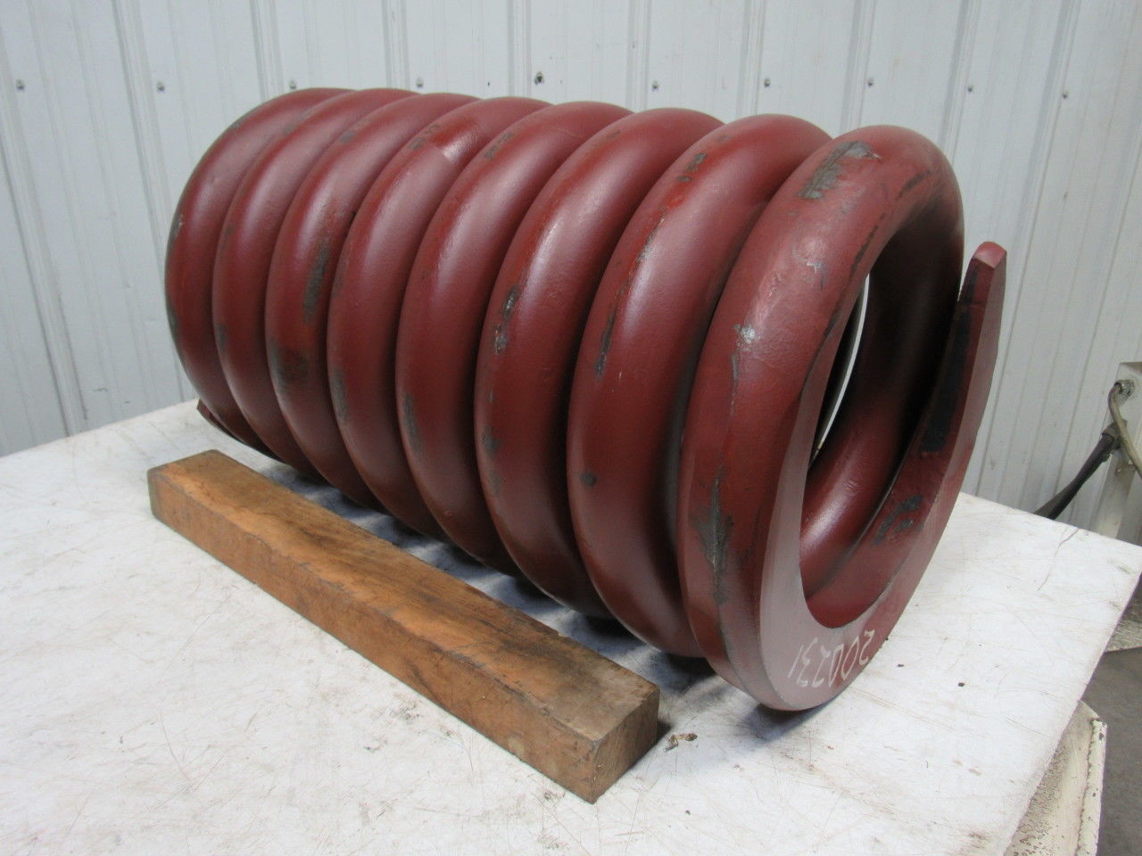 Large HD Compression Die Spring 18OD x12-1/4" ID x 30" L 3-1/4" Coil Size"