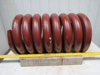 Large HD Compression Die Spring 18OD x12-1/4" ID x 30" L 3-1/4" Coil Size"