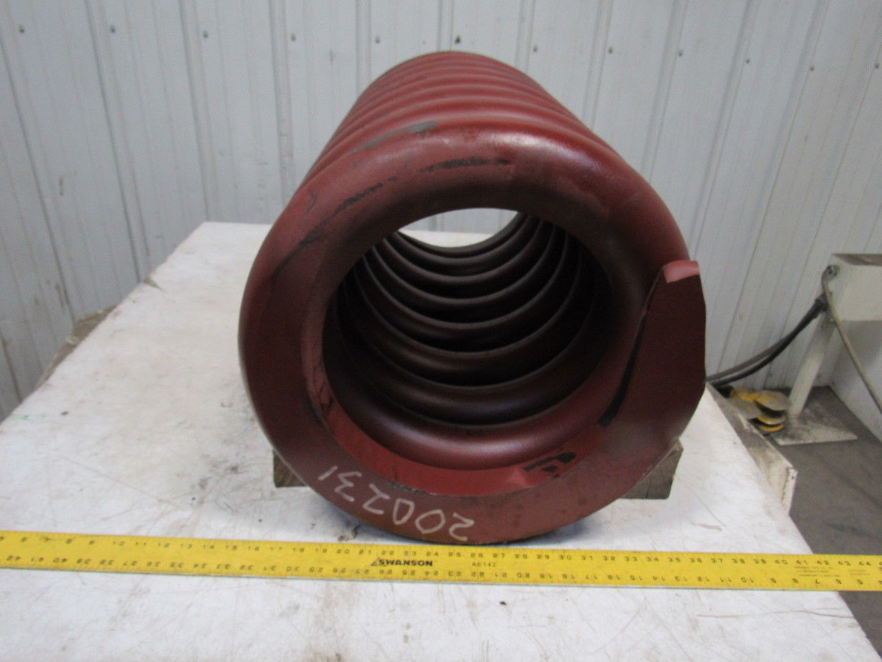 Large HD Compression Die Spring 18OD x12-1/4" ID x 30" L 3-1/4" Coil Size"