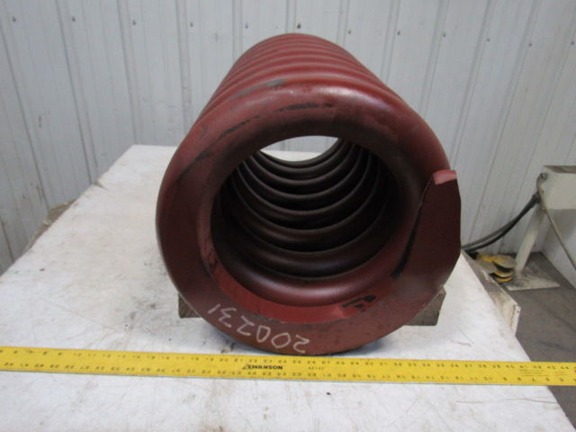 Large HD Compression Die Spring 18OD x12-1/4" ID x 30" L 3-1/4" Coil Size"