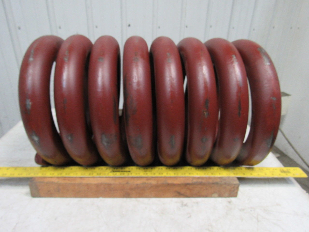 Large HD Compression Die Spring 18OD x12-1/4" ID x 30" L 3-1/4" Coil Size"