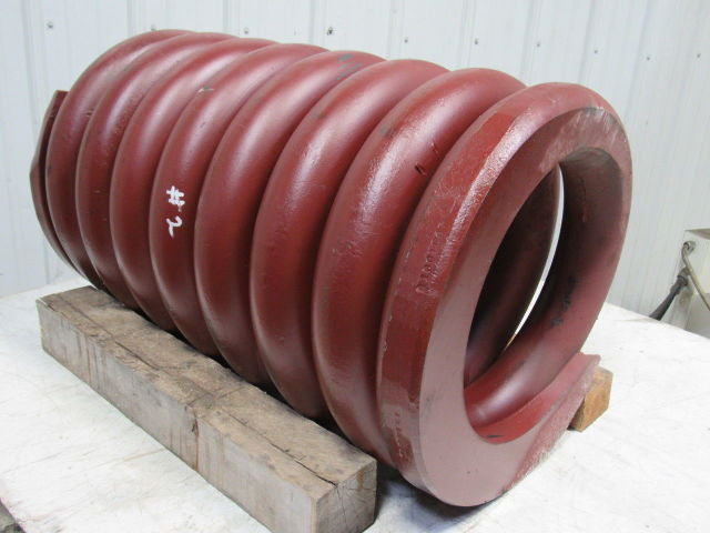 Large HD Compression Die Spring 18OD x12-1/4" ID x 30" L 3-1/4" Coil Size"