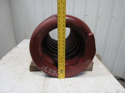 Large HD Compression Die Spring 18OD x12-1/4" ID x 30" L 3-1/4" Coil Size"