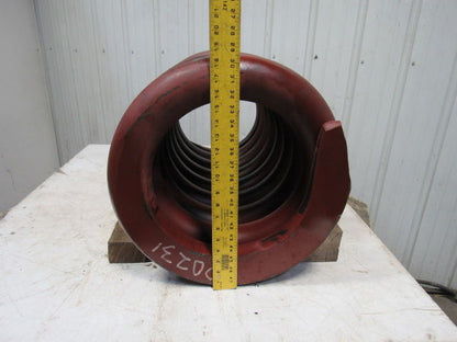 Large HD Compression Die Spring 18OD x12-1/4" ID x 30" L 3-1/4" Coil Size"