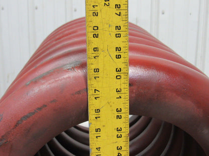 Large HD Compression Die Spring 18OD x12-1/4" ID x 30" L 3-1/4" Coil Size"