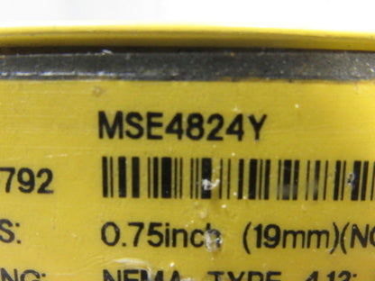 Banner MSE4824Y Mini Screen 30' Range 48" Light Curtain Signal Emitter 24VDC