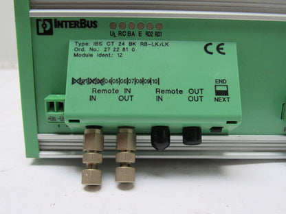 Phoenix Contact IBS CT 24 BK RB-LK/LK 2722810 Interbus Module