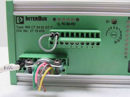 Phoenix Contact IBS CT 24 IO GT-T 2719470 Interbus Coupling Module