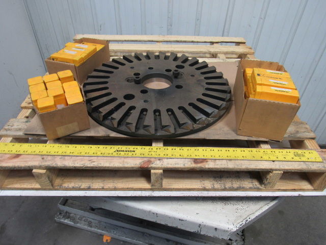 Ingersoll/Kennametal 27-1/2" Cut Dia 30 Cutter Face Mill Plate W/New Tooling