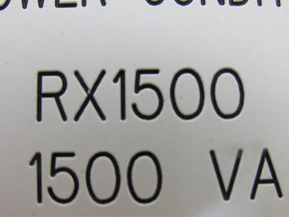 On Power Systems RX1500 1500 VA Power Conditioner 480V Primary-120V Sec. 60 Hz.