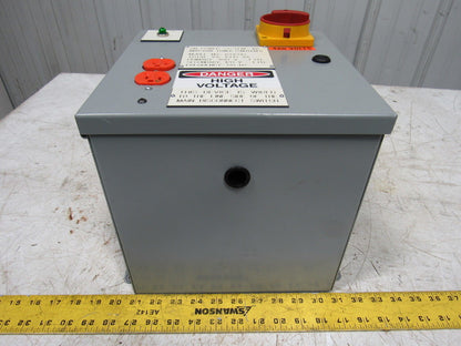 On Power Systems RX1500 1500 VA Power Conditioner 480V Primary-120V Sec. 60 Hz.