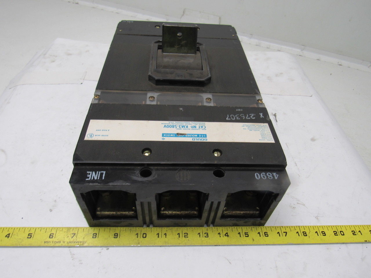 Gould KM3-S800V 800A MAX 3 Pole Molded Case Circuit Breaker
